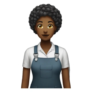 a worker in a warehouse, black woman sticker
