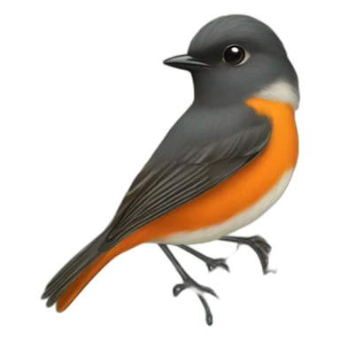 Daurian redstart sticker