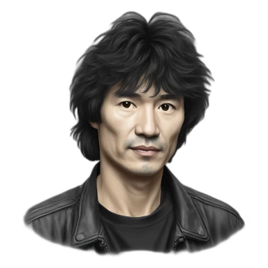 Generate a text describing the life and work of Viktor Tsoi, the legendary rock musician and leader of the band "Kino" sticker