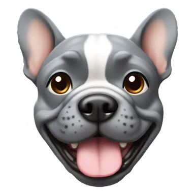 Grey frenchie dog sticker