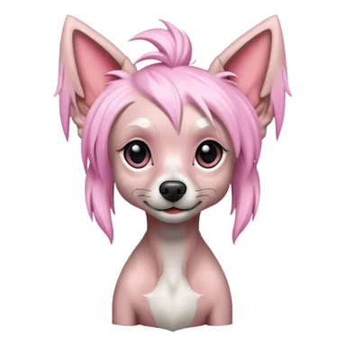 Chinese crested dog sticker