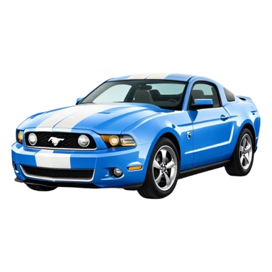 blue 2010  Ford Mustang  sticker