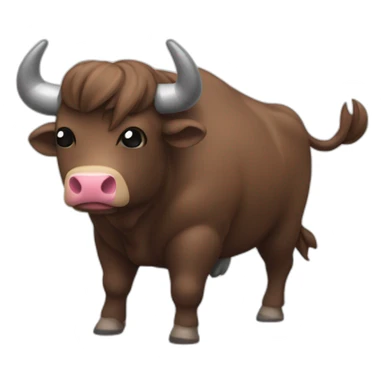 Bœuf doing crossfit sticker