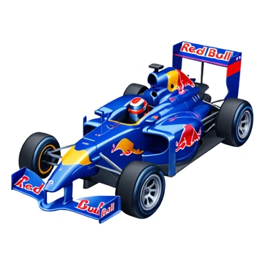 adentro de un corazon quiero un carro de Formula 1 estilo RedBull sticker
