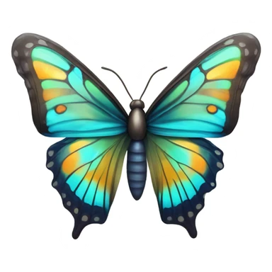 A butterfly emerging from a chrysalis  sticker