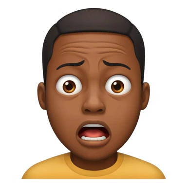 Black man gasping  sticker