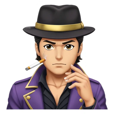 Jotaro Kujo курит сигарету  sticker