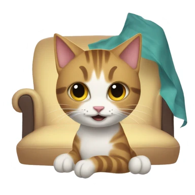 A cat playing AFK Journey sticker