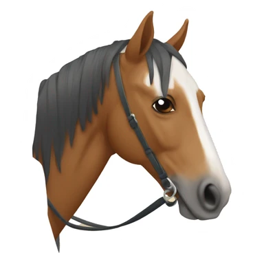 Caballo alazan con mancha en la frente chikitita sticker