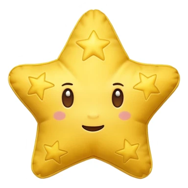 yellow puffy star sticker
