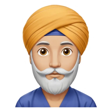 Sikh man with circular turban sticker