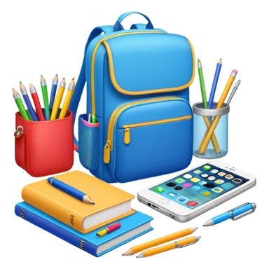 school supplies sticker