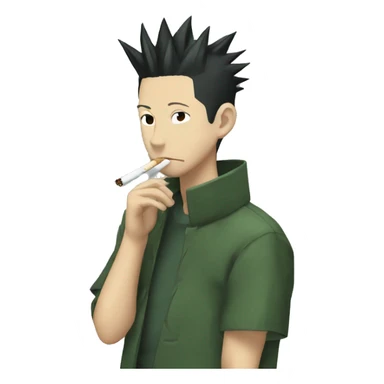 Shikamaru smoking a cigarette  sticker