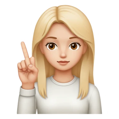 Girl with middle finger sticker