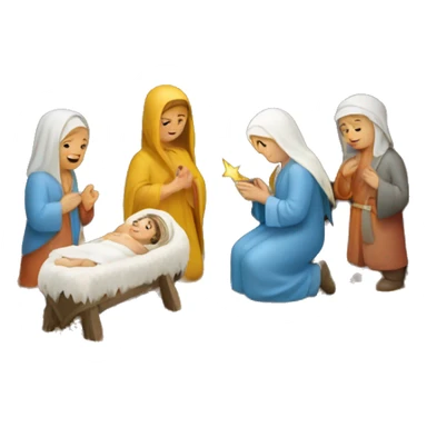 nativity scene Ukraine sticker