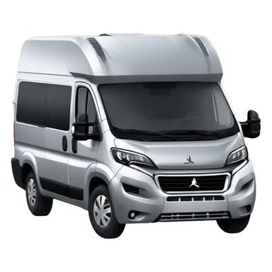Standard Peugeot Boxer L3H2 Campervan with two windows on the right side silver normal height sticker