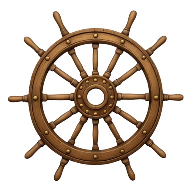 ship wheel sticker