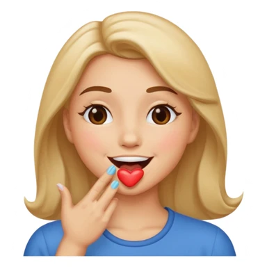 Blowing kisses sticker