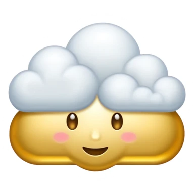 Quiero una nube dorada estilo oriental sticker