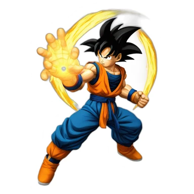 goku do kamehameha sticker