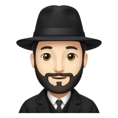 orthodox jewish rabbi smirking sticker