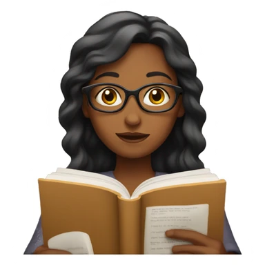 Woman reading a book  sticker