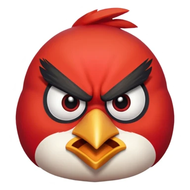 the killer angry bird red sticker