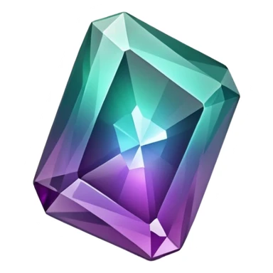 Alexandrite shaped Youtube play button sticker