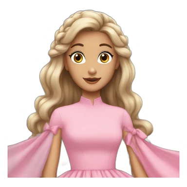 arianagrande-pink-dress-sing sticker