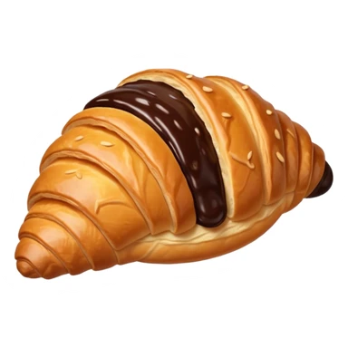 croissant chocolate sticker