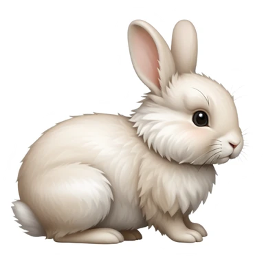 side profile of a rabbit hoping sticker