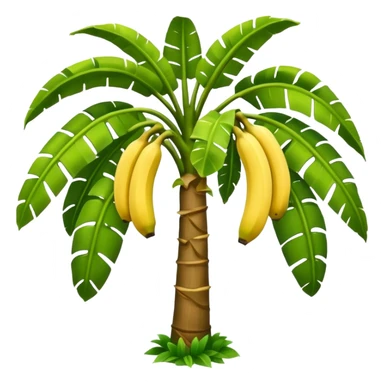 Banana tree, negative:banana. sticker