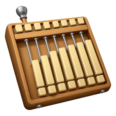wood glockenspiel instrument sticker
