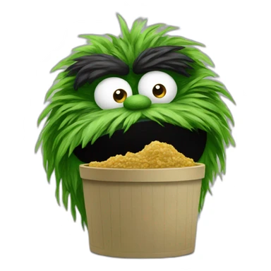 Oscar the grouch sticker