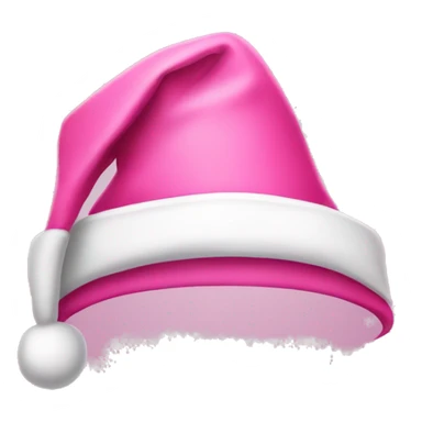 Pink santa hat sticker