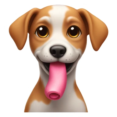 Cute dog blowing kiss sticker