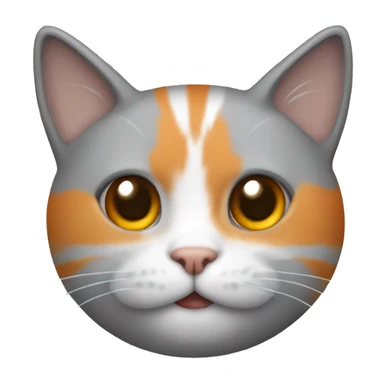 Un gato naranja pegando a uno gris sticker