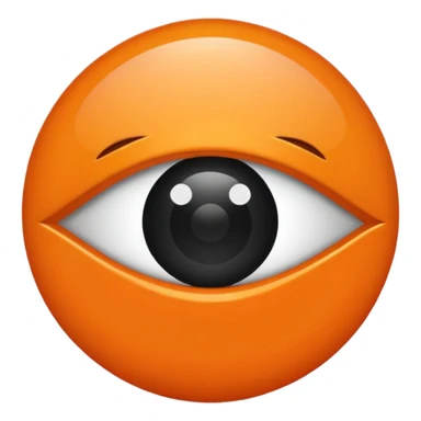 Ojo turco color naranja sticker