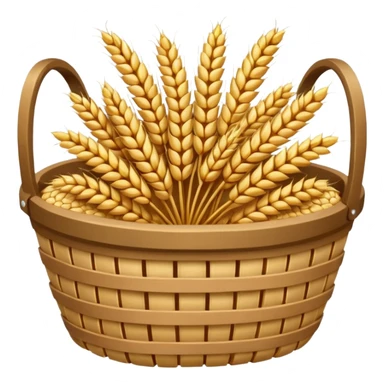 Wheat grain basket sticker