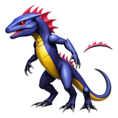 Shiny Exotic Colorful epic Salandit-Genesect-Miraidon-Koraidon-Fakémon-hybrid-creature (full body)  sticker