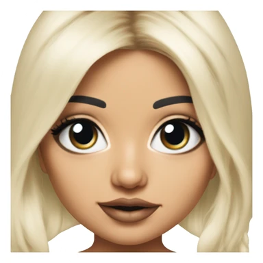 Bebe Rexha from Baby I’m Jealous, hyper realistic.  sticker