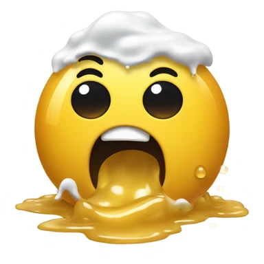 yellow emoji vomiting honey sticker