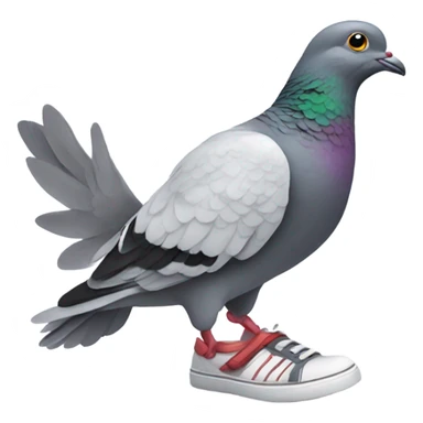 pigeon in shoes sticker