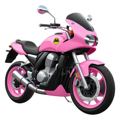 moto sportiva con scritta nera e solo avanti rosa fluorescente  sticker