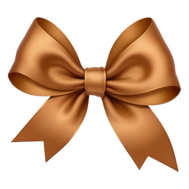 Brown ribbon sticker
