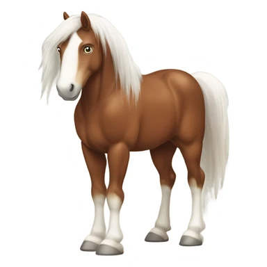 Clydesdale horse sticker