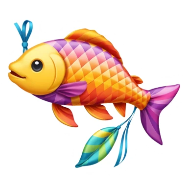 carp streamer hanging sticker