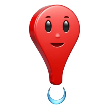 exclamation mark full red sticker
