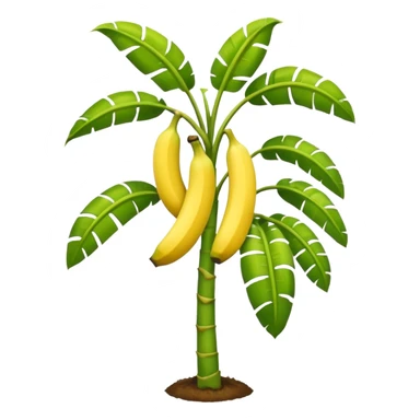 Banana tree, negative banana. sticker