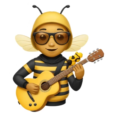 Musician Bee sticker